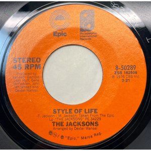The Jacksons Style of Life / Enjoy Yourself 45 Pop 1976 Epic 8-50289 VG+